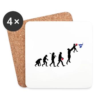 Evolution Basket daddy - Dessous de verre (lot de 4) - blanc - Devant