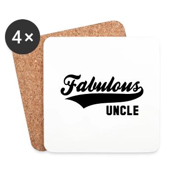 Fabulous UNCLE - Coasters (set of 4) - white - Front