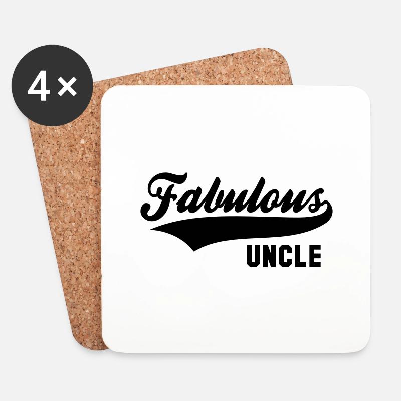 Fabulous UNCLE - Untersetzer (4er-Set) - Weiß