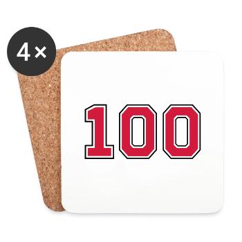 100__f2 - Untersetzer (4er-Set) - Weiß - Vorne
