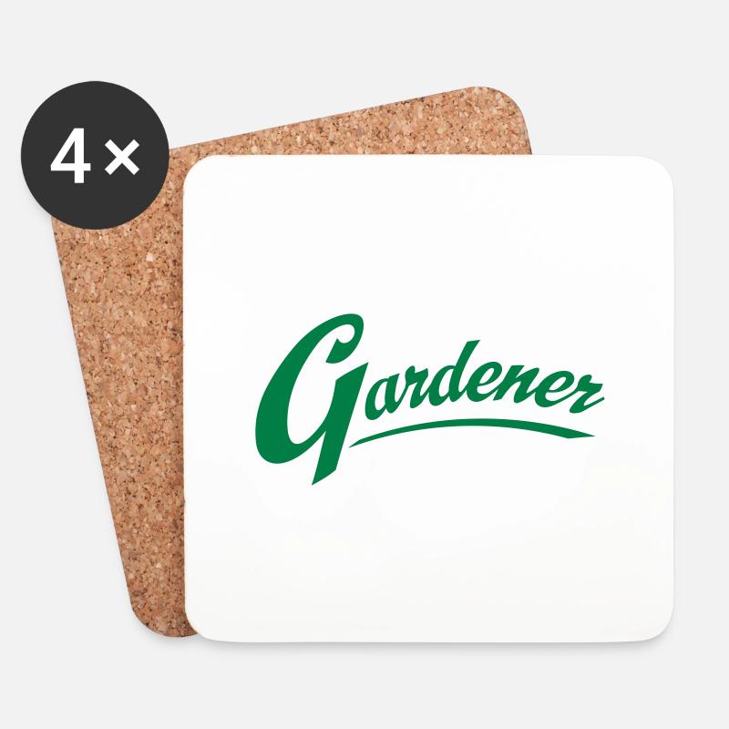 gardener - Untersetzer (4er-Set) - Weiß