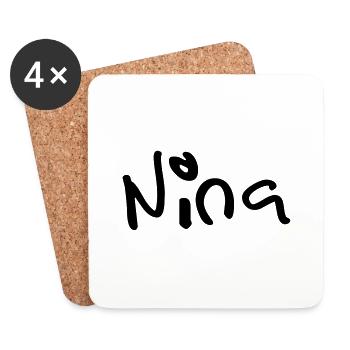 nina - Untersetzer (4er-Set) - Weiß - Vorne