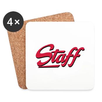 staff - Untersetzer (4er-Set) - Weiß - Vorne