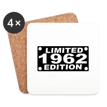 year 1962 limited edition - Coasters (set of 4) - white - Front
