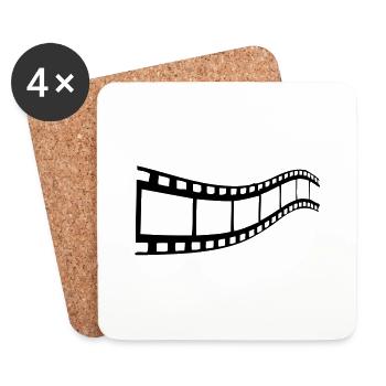 bande cinema - Dessous de verre (lot de 4) - blanc - Devant
