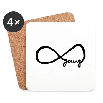 infinity_young - Untersetzer (4er-Set) - Weiß - Vorne