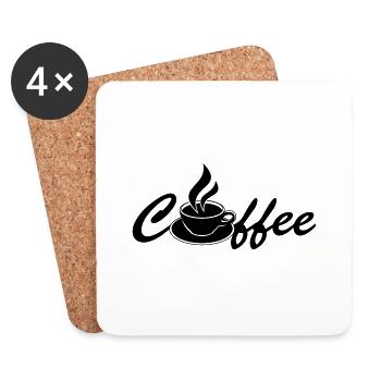 Coffee - Untersetzer (4er-Set) - Weiß - Vorne