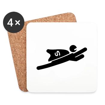 hero__1_f1 - Coasters (set of 4) - white - Front