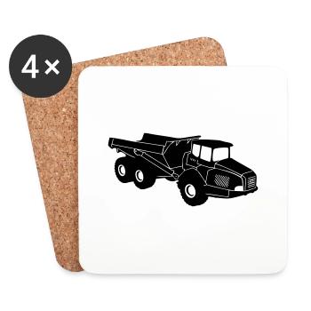 dumper Articulated hauler - Coasters (set of 4) - white - Front