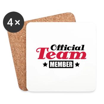 official_team_member_do2 - Dessous de verre (lot de 4) - blanc - Devant