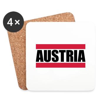 Cool Austria Design - Dessous de verre (lot de 4) - blanc - Devant