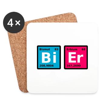 Bi Er - Untersetzer (4er-Set) - Weiß - Vorne