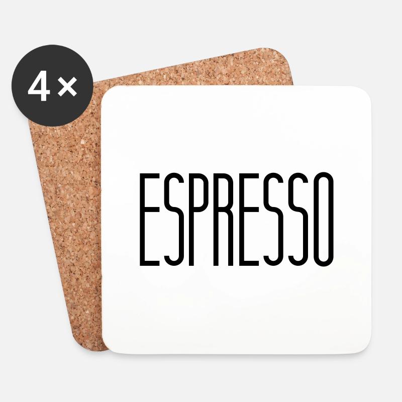espresso - Untersetzer (4er-Set) - Weiß