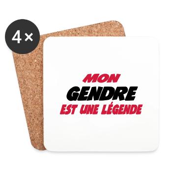 Mon gendre est une légende - Coasters (set of 4) - white - Front