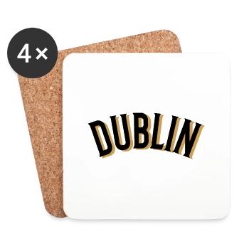 Dublin, Irland - Untersetzer (4er-Set) - Weiß - Vorne