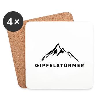 Geniales Motiv für Bergliebhaber - Untersetzer (4er-Set) - Weiß - Vorne