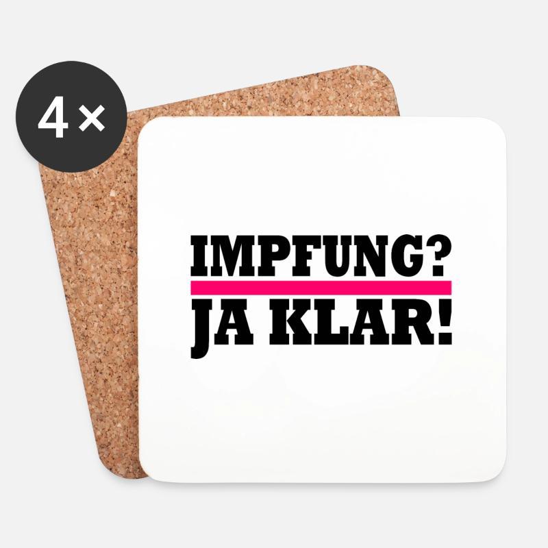 impfung - Untersetzer (4er-Set) - Weiß