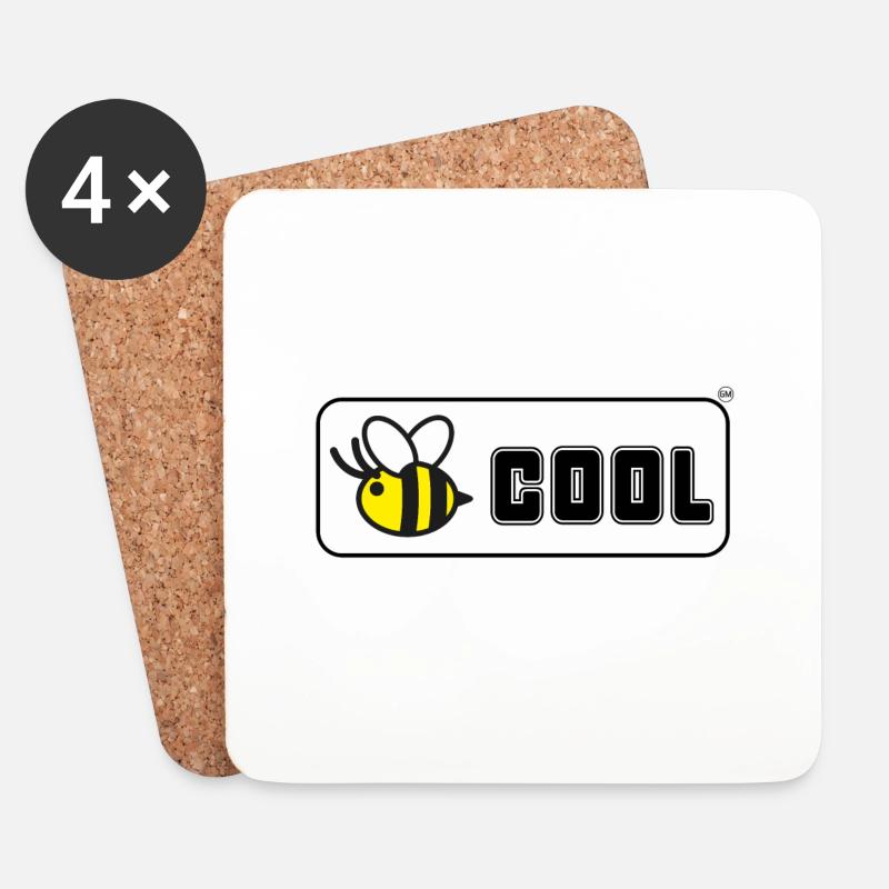Bee Cool - Untersetzer (4er-Set) - Weiß