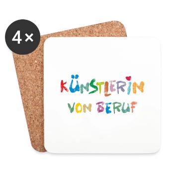 ArtistIN Profession - Coasters (set of 4) - white - Front