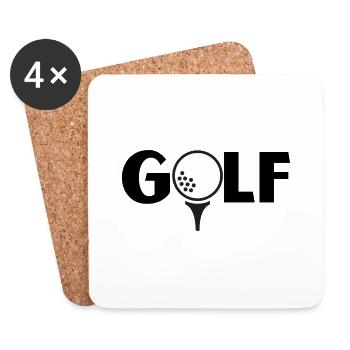 golf - Coasters (set of 4) - white - Front