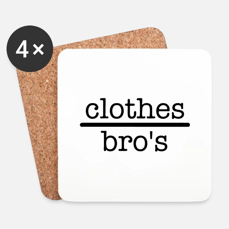 Clothes over Bros - One Tree Hill - OTH - Untersetzer (4er-Set) - Weiß