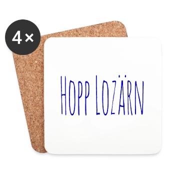 Hopp Lozärn - Untersetzer (4er-Set) - Weiß - Vorne