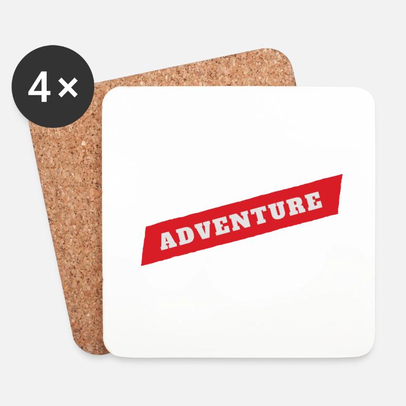 Adventure - Untersetzer (4er-Set) - Weiß