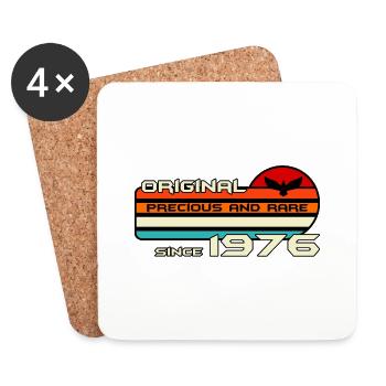 original 1976 geburtstag 46 jahre 46. jubiläum - Untersetzer (4er-Set) - Weiß - Vorne