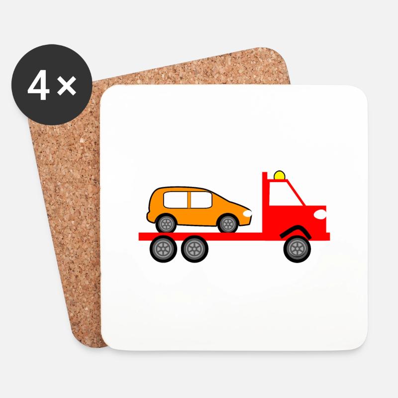 Truck - Untersetzer (4er-Set) - Weiß
