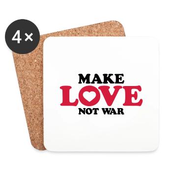 Saying Not War - Coasters (set of 4) - white - Front