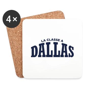 La classe à Dallas - Dessous de verre (lot de 4) - blanc - Devant