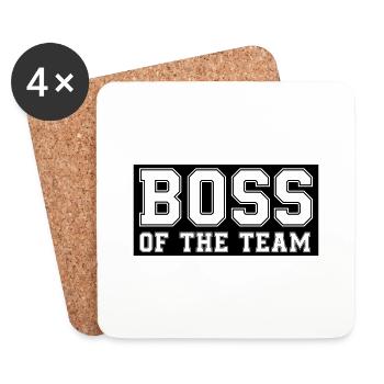 Boss of the Team - Coasters (set of 4) - white - Front