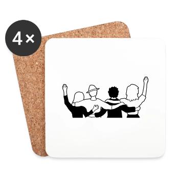 Group Crew Friends - Coasters (set of 4) - white - Front