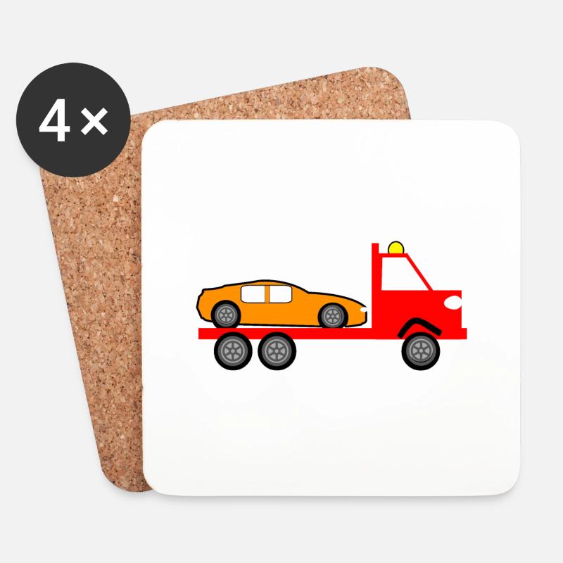 Truck - Untersetzer (4er-Set) - Weiß