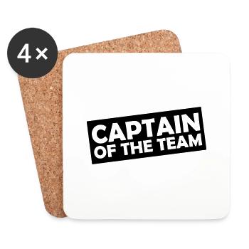 Captain of the Team - Coasters (set of 4) - white - Front