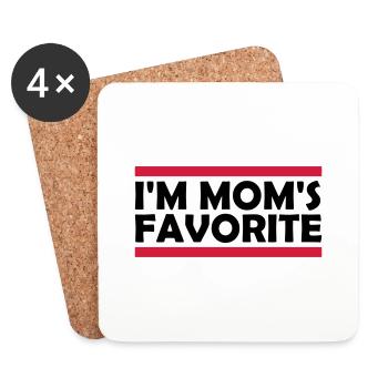 Je suis maman s - Dessous de verre (lot de 4) - blanc - Devant