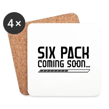 Six Pack Coming Soon 33 - Coasters (set of 4) - white - Front