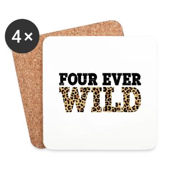 Four Ever Wild 28 - Untersetzer (4er-Set) - Weiß - Vorne