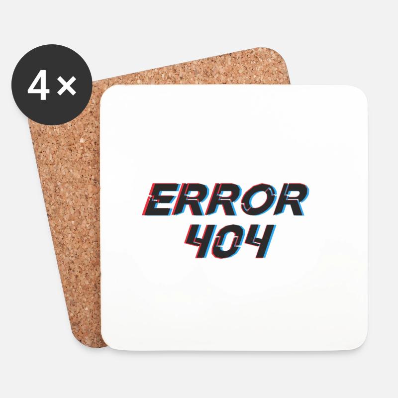 Fehler 404 - Untersetzer (4er-Set) - Weiß