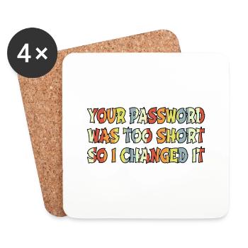 quote hacking coder anonymous mask analyst hacking - Coasters (set of 4) - white - Front