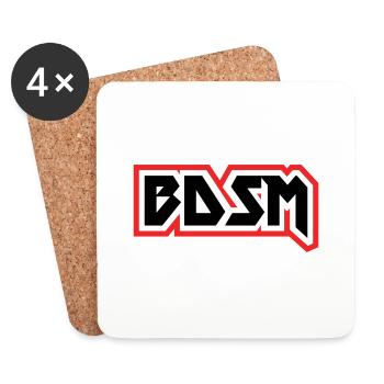 bdsm - Coasters (set of 4) - white - Front