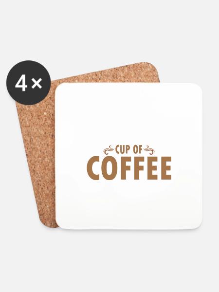 Coffeeeee neeeded - Coasters (set of 4) - white
