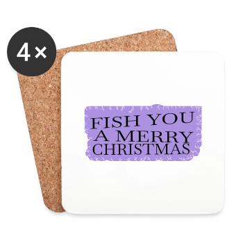 birthday funny gym animation dinosaur moon present - Coasters (set of 4) - white - Front