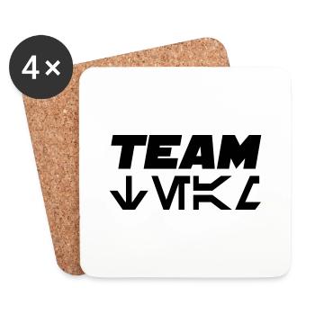 Team SW - Untersetzer (4er-Set) - Weiß - Vorne