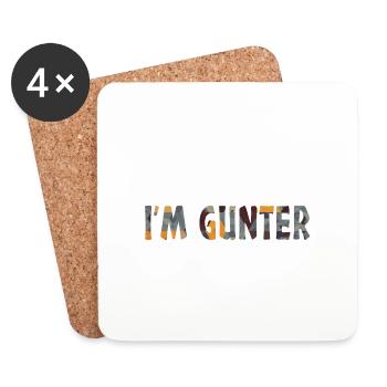 Of Course I'm Right I'm Günter Lustiges Geschenk - Untersetzer (4er-Set) - Weiß - Vorne