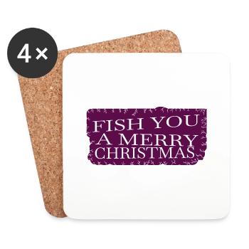 Animation Dinosaur Moon present idea funny gym - Coasters (set of 4) - white - Front