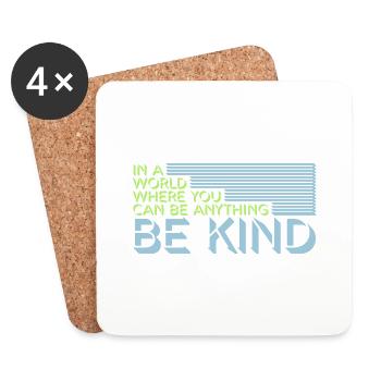 you can be kind - Coasters (set of 4) - white - Front