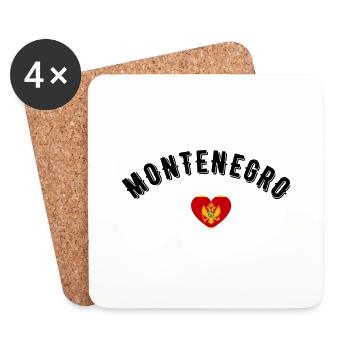 Montenegro - Coasters (set of 4) - white - Front