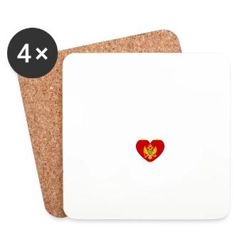 Montenegro - Coasters (set of 4) - white - Front