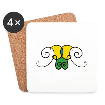 Angel of Light - Coasters (set of 4) - white - Front